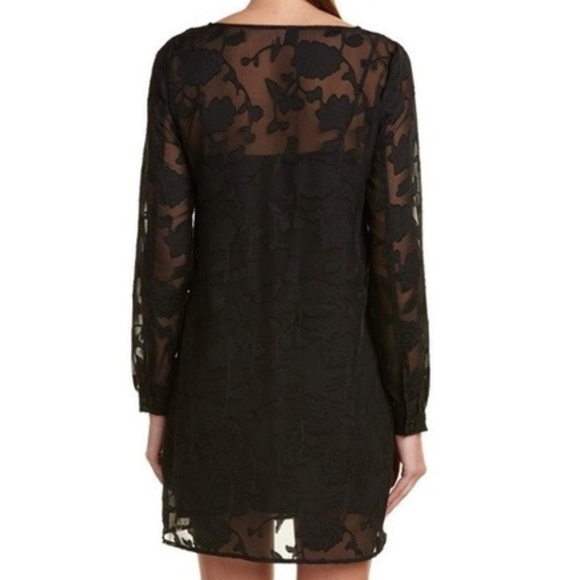 Jack By BB Dakota Black Floral Flower Dress Medium - Picture 3 of 4